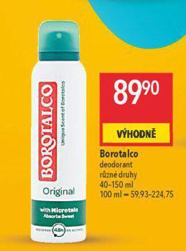 Globus Borotalco deodorant nabídka