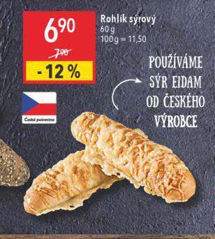 Globus Rohlík sýrový nabídka