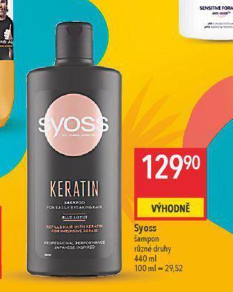 Globus Syoss šampon nabídka