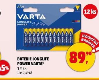 Penny Market Baterie varta longlife nabídka