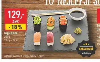 Globus Nigun box sushi nabídka