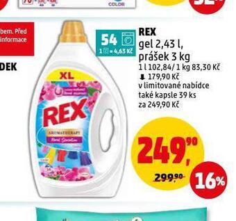 Penny Market Rex prací prostředek nabídka