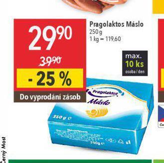 Globus Pragolaktos máslo nabídka