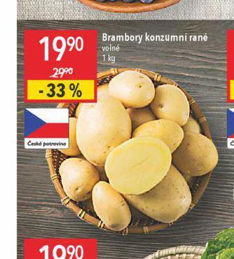 Globus Brambory konzumní rané nabídka