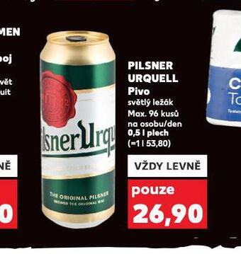 Kaufland Pivo pilsner urquell nabídka