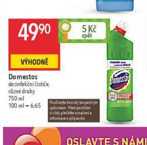 Globus Domestos dezinfekční čistič nabídka