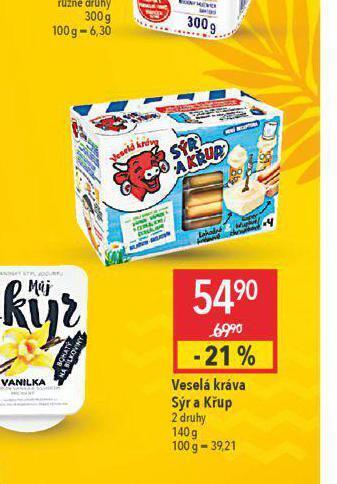 Globus Veselá kráva sýr a křup nabídka