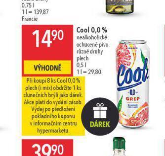 Globus Cool nealkoholické pivo nabídka