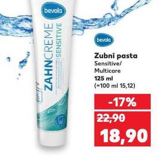 Kaufland Bevola zubní pasta nabídka