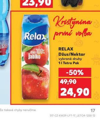 Kaufland Relax džus / nektar nabídka