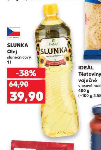 Kaufland Slunka olej nabídka