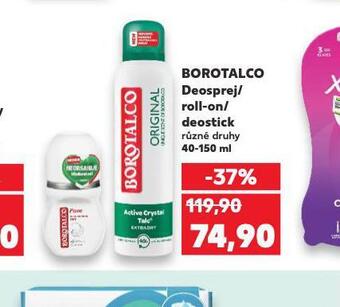Kaufland Borotalco deosprej / roll-on / deostick nabídka
