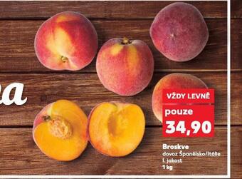 Kaufland Broskve nabídka