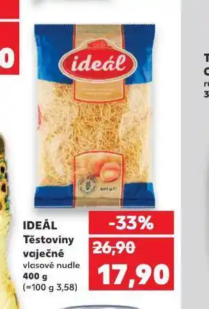 Kaufland Idelál těstoviny vaječné nabídka