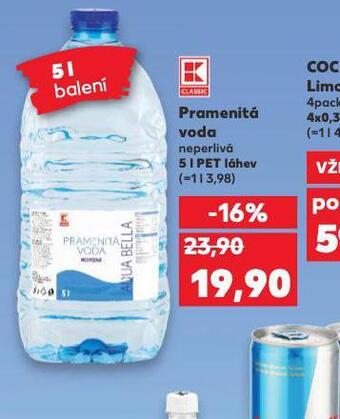 Kaufland Pramenitá voda nabídka