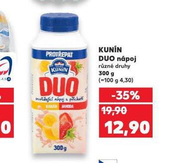 Kaufland Kunín duo nápoj nabídka