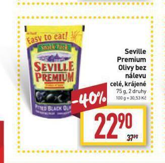 Billa Seville premium olivy nabídka