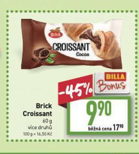 Billa Brick croissant nabídka