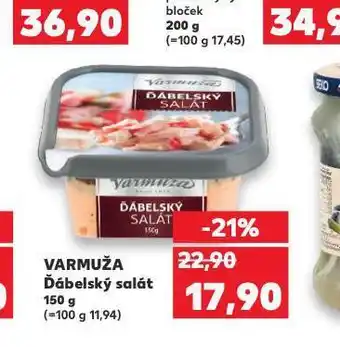 Kaufland Varmuža ďábelský salát nabídka