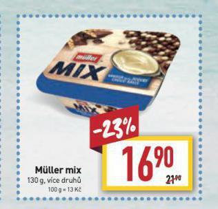 Billa Muller mix nabídka