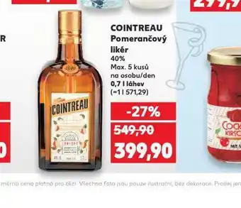 Kaufland Cointreu pomerančový likér nabídka