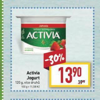 Billa Activia jogurt nabídka