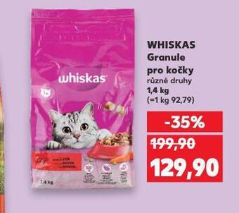 Kaufland Whiskas granule pro kočky nabídka