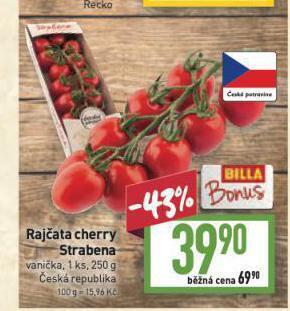 Billa Rajčata cherry nabídka