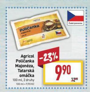Billa Tatarská omáčka nabídka