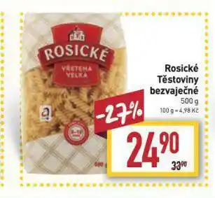 Billa Rosické těstoviny nabídka