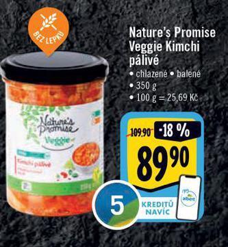 Albert Veggie kimchi pálivé nabídka