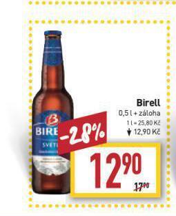 Billa Birell nealkoholické pivo nabídka