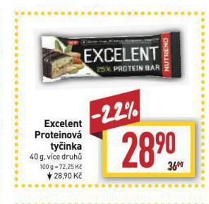 Billa Excelent proteinová tyčinka nabídka