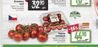 Billa Rajčata koktejlová nabídka