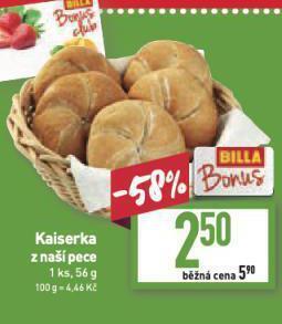 Billa Kaiserka nabídka
