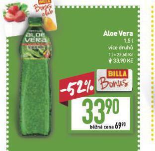 Billa Aloe vera nabídka