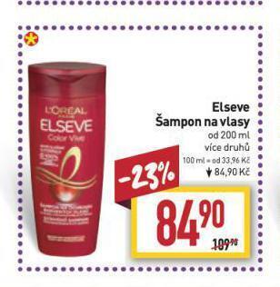 Billa Elseve šampon nabídka