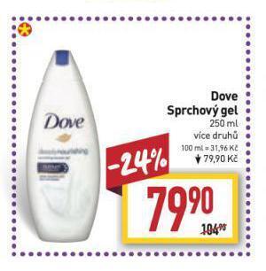 Billa Dove sprchový gel nabídka