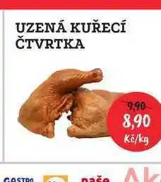 RABBIT řeznictví Uzené kuřecí čtvrtky 1kg nabídka