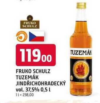 Trefa Fruko schulz tuzemák jindřichohradecký vol. 37,5% 0,5 l nabídka