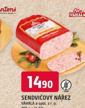 Trefa Sendvičový nářez váhala 100g nabídka