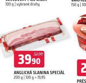 Terno Anglická slanina speciál nabídka
