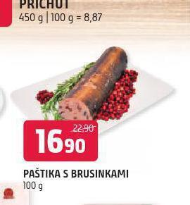 Terno Paštika s brusinkami nabídka