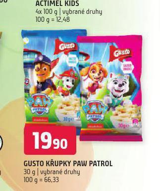 Gusto křupky paw patrol