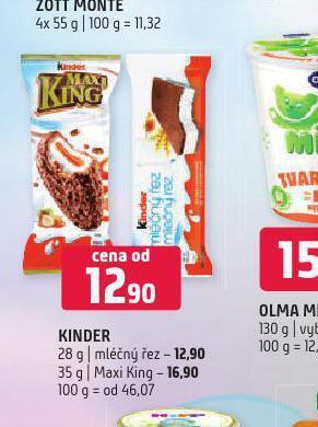 Terno Kinder mléčný řez nabídka