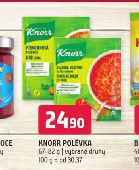 Terno Knorr polévka nabídka