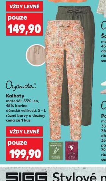 Kaufland Dámské kalhoty nabídka