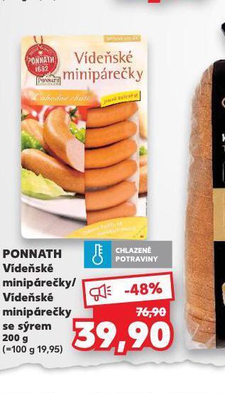 Kaufland Vídeňské minipárečky nabídka