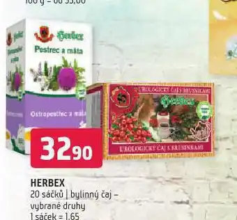 Terno Herbex bylinný čaj nabídka