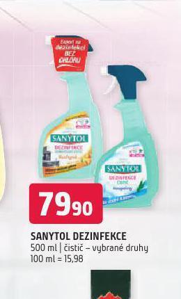 Terno Sanytol dezinfekce nabídka